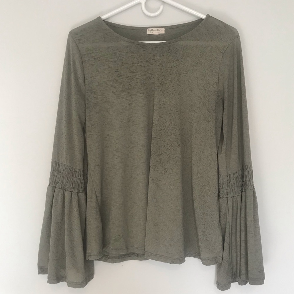 Ultra Flirt Women's Trumpet Long-sleeved Blouse